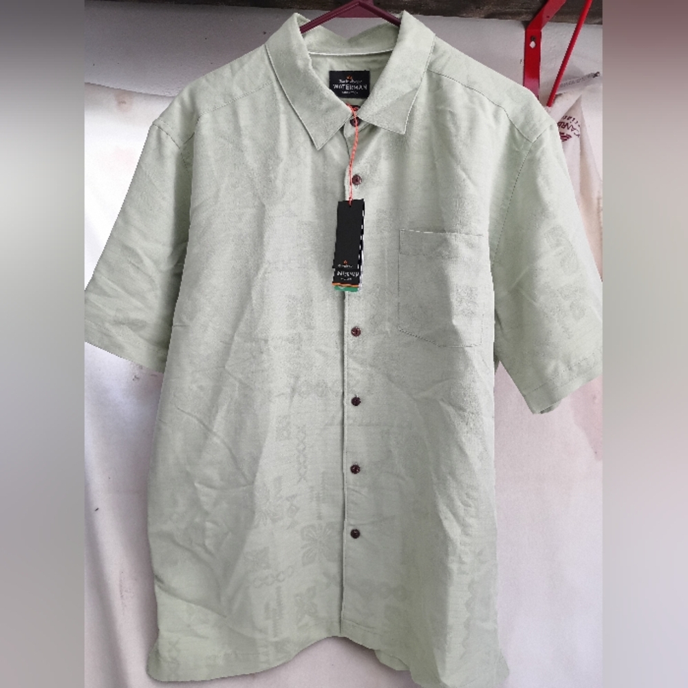 Quiksilver Light Green Casual Button Down Shirt